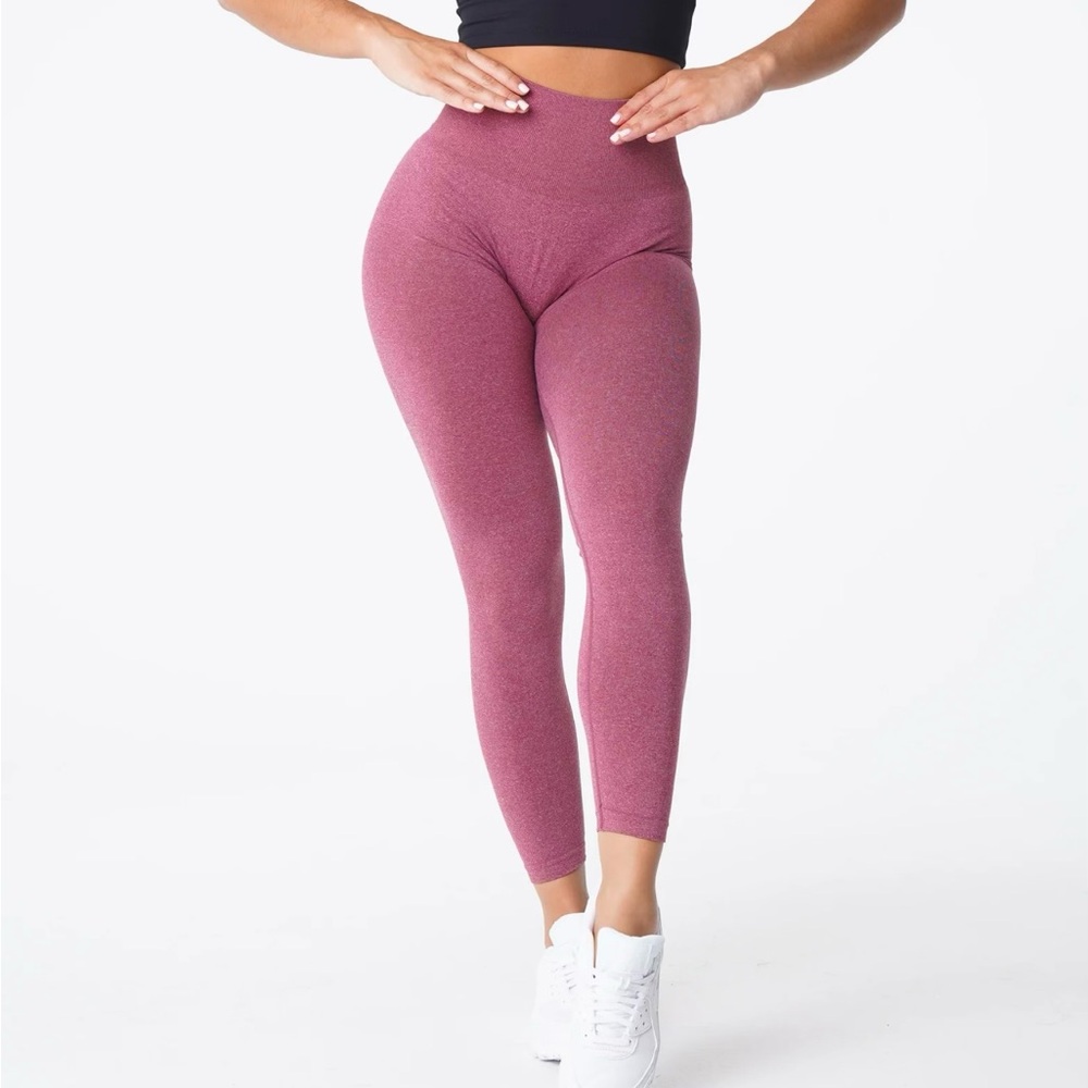 NVGTN Maroon NV Seamless Leggings - Picture 2 of 7